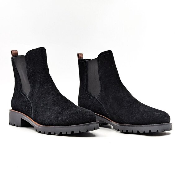 Sam Edelman Women Jacklyn Black Suede Chelsea Boots size 8 - Picture 1 of 11